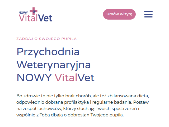 Opieka weterynaryjna Kraków Nowy Vitalvet