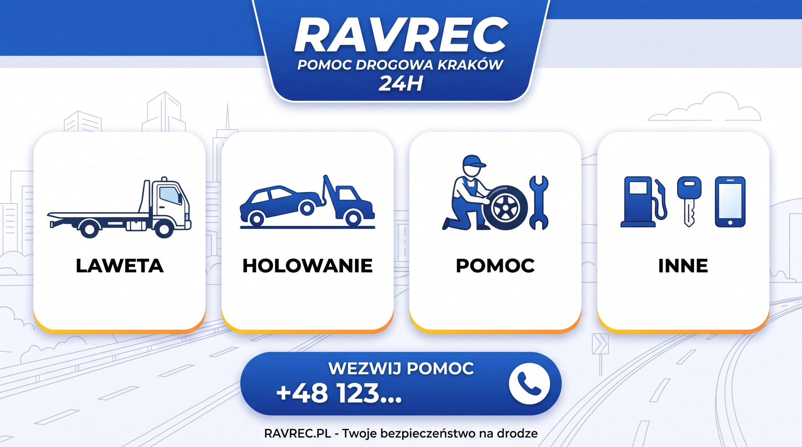 Profesjonalny transport aut lawetą – RAVREC Kraków